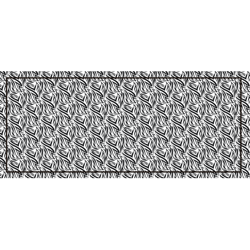 Alfombra vinílica animal print giros de cebra - TenVinilo