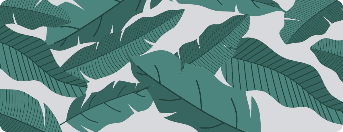 Alfombra vinílica flores diseño de hoja botánica - TenVinilo