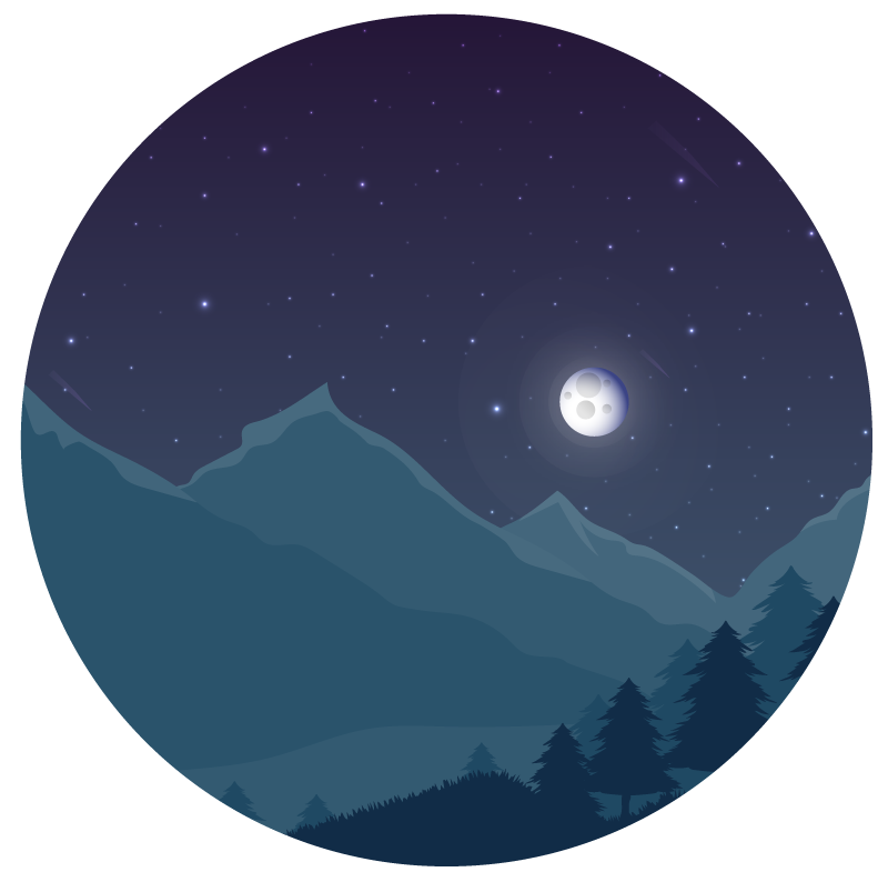 Alfombra vinílica dormitorio cielo nocturno - TenVinilo