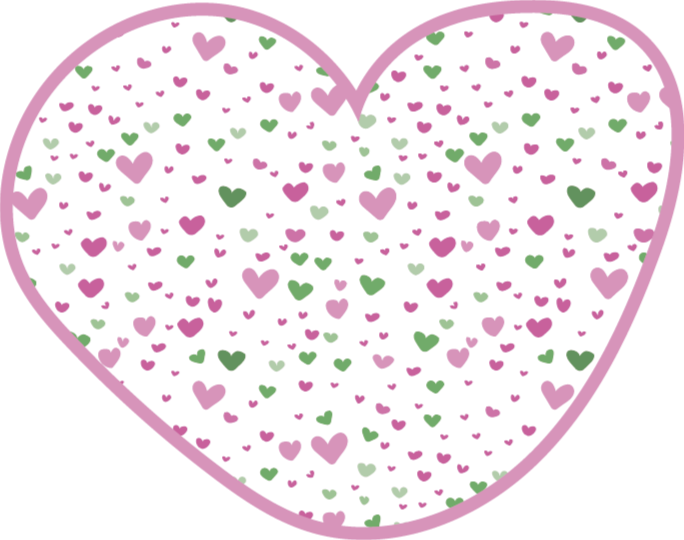 Alfombra vinílica infantil decorada con corazones - TenVinilo