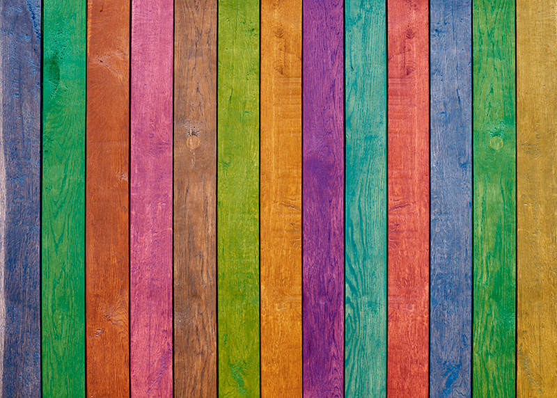 Alfombra vinílica madera tablones multicolor - TenVinilo