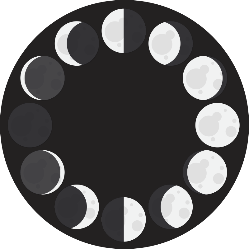 Alfombra vinílica rayas patrones de media luna monocromos - TenVinilo