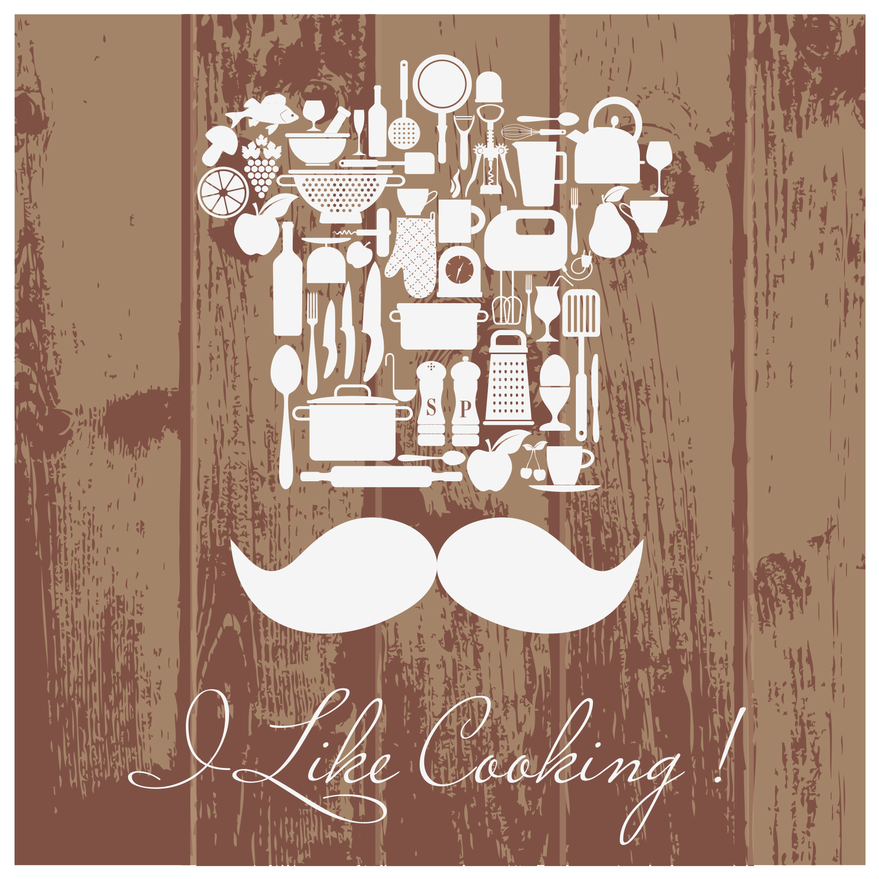 Alfombra vinílica frase emblema del entusiasmo culinario - TenVinilo