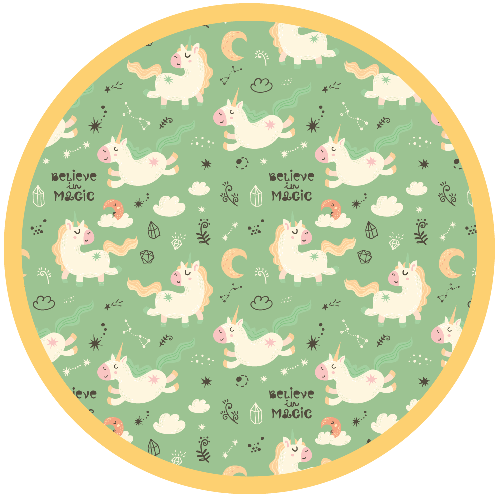 Alfombra vinílica infantil unicornios magicos - TenVinilo