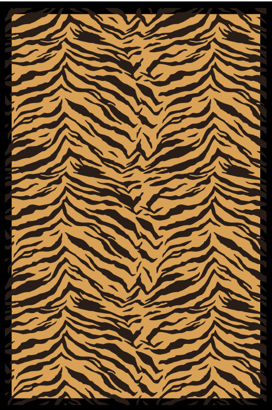 Alfombra vinílica animal print Efecto tigre - TenVinilo