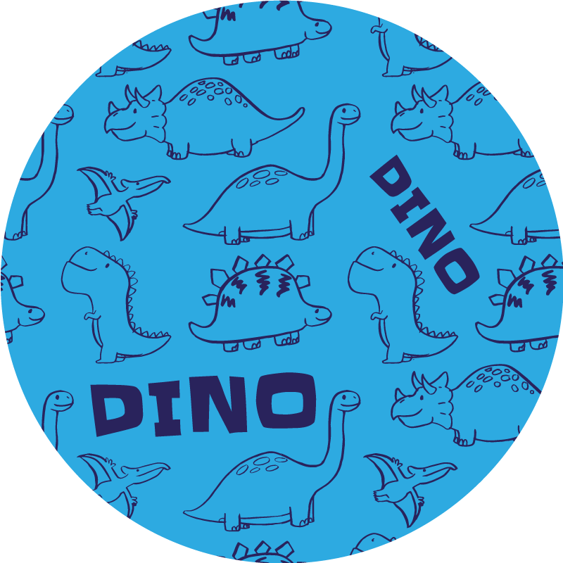 Alfombra vinílica infantil temática de dinosaurios - TenVinilo