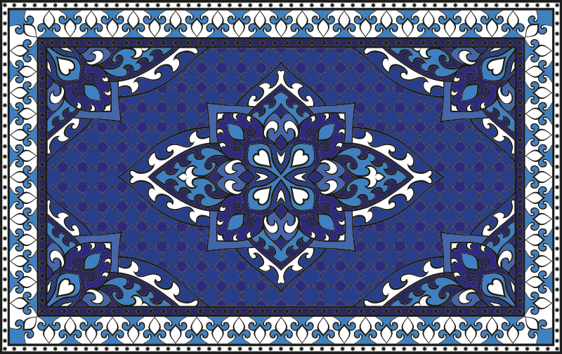 Alfombra vinílica mosaico simetría del mosaico - TenVinilo