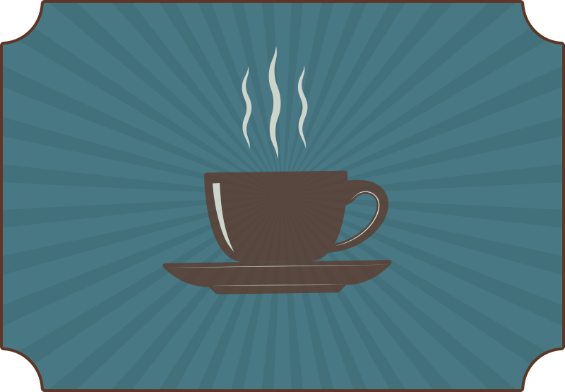 Alfombra vinílica frase cafe humeante - TenVinilo