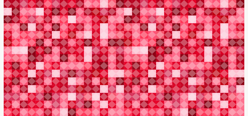 Alfombra vinílica geométrica patrón geométrico rojo - TenVinilo