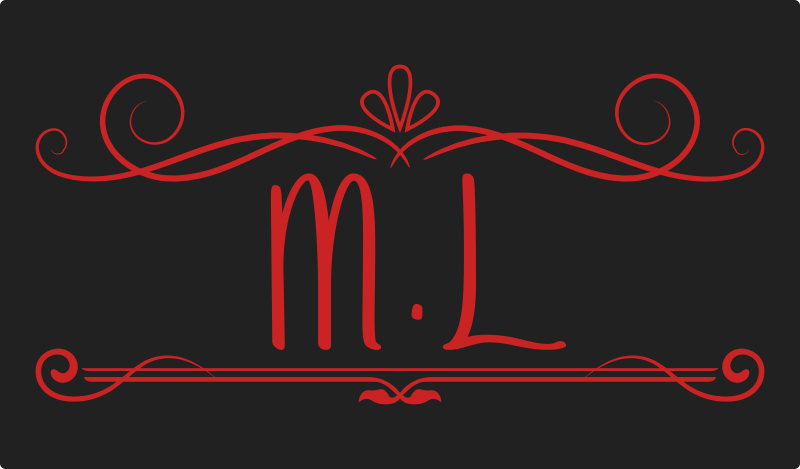 Alfombra vinílica personalizable elegancia monograma - TenVinilo