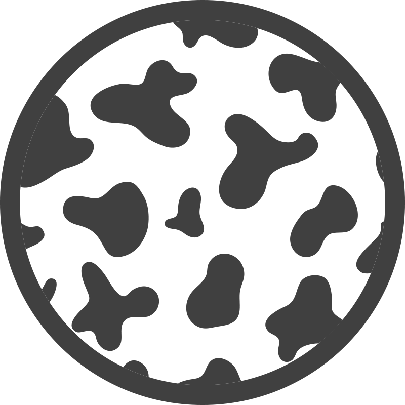 Alfombra vinílica animal print motivo circular de piel - TenVinilo