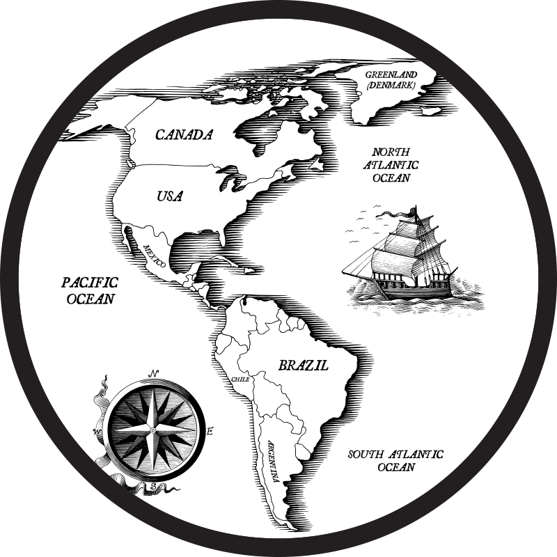 Alfombra vinílica mapamundi elegancia cartográfica - TenVinilo