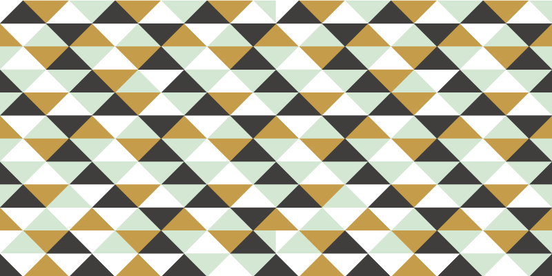 Alfombra vinílica geométrica arreglo mosaico triangular - TenVinilo