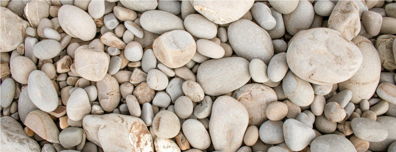 Alfombra vinilo cocina piedras pequeñas claras - TenVinilo