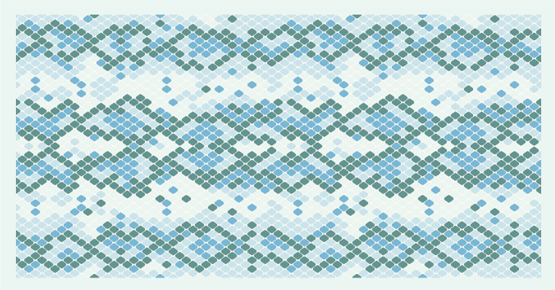 Alfombra vinílica mosaico diseño de azulejos azules - TenVinilo