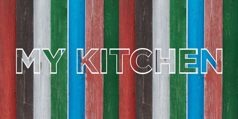 Alfombra de vinilo para cocina rayas coloridas - TenVinilo