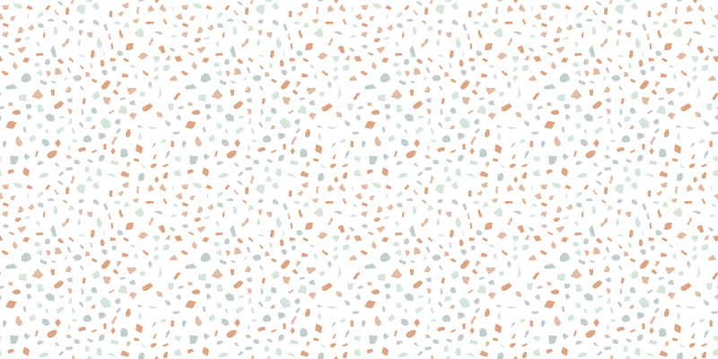 Alfombra vinílica para cocina terrazo patrón caramelo - TenVinilo