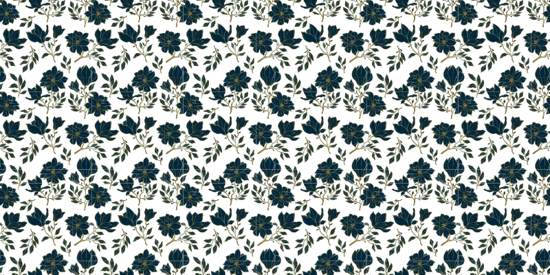 Alfombra vinílica flores diseño de belleza floral - TenVinilo