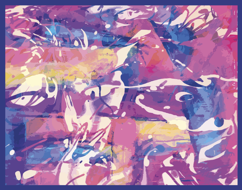 Alfombra vinílica imitación remolino abstracto colorido - TenVinilo