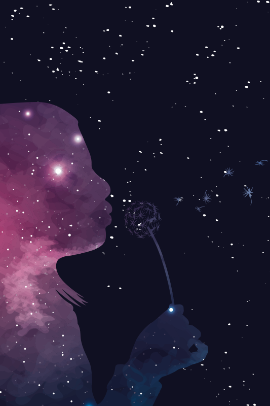 Alfombras vinílicas juvenils Chica del universo - TenVinilo