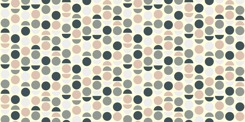 Alfombra vinílica geométrica círculos nórdicos - TenVinilo