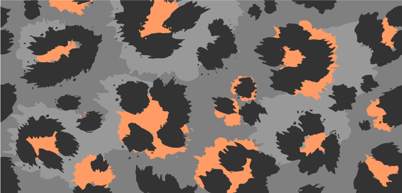 Alfombra vinílica animal print patrón de guepardo atrevido - TenVinilo