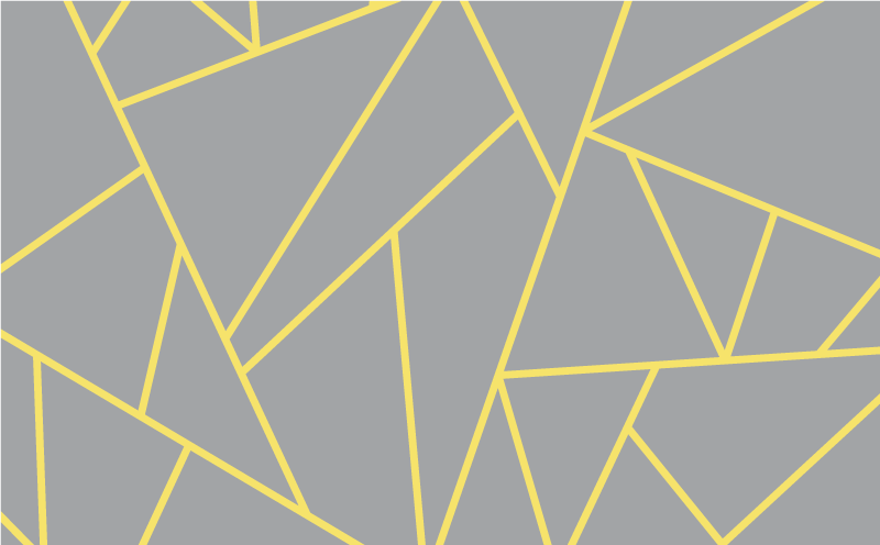 Alfombra vinílica geométrica amarillo y gris modernos - TenVinilo