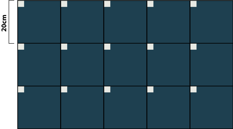 Alfombra vinílica nórdica azul moderno - TenVinilo