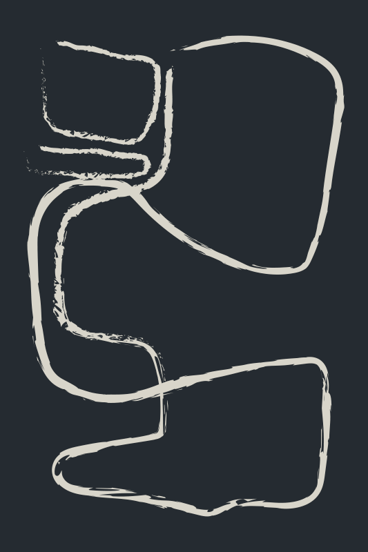 Alfombra vinílica minimalista patrones de líneas abstractas - TenVinilo