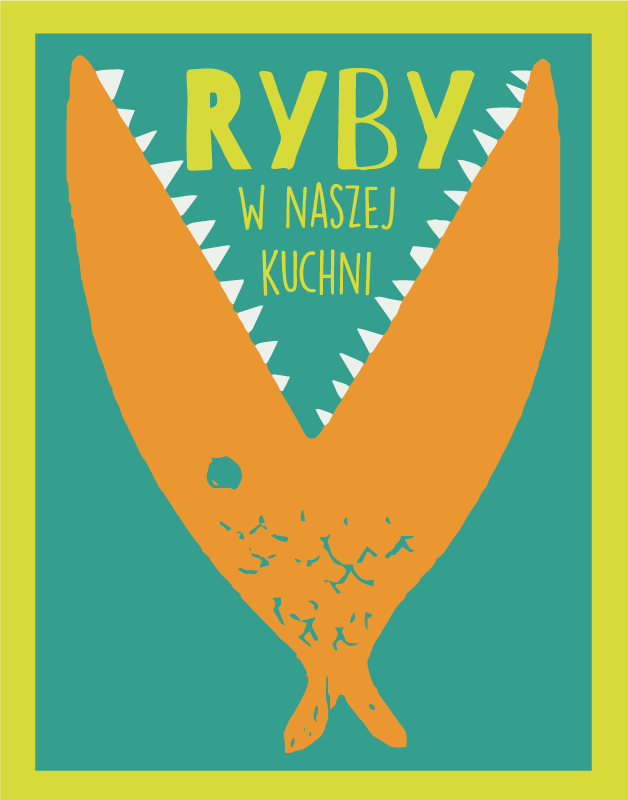 Alfombra de vinilo para cocina cartel de pescado - TenVinilo