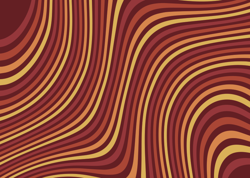 Alfombra vinílica Olas del arco iris pop los 70 - TenVinilo