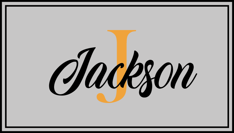 Alfombra vinílica personalizable con nombre y letra inicial - TenVinilo