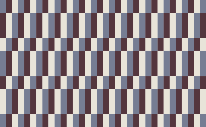 Alfombra vinílica rayas bloque de color - TenVinilo