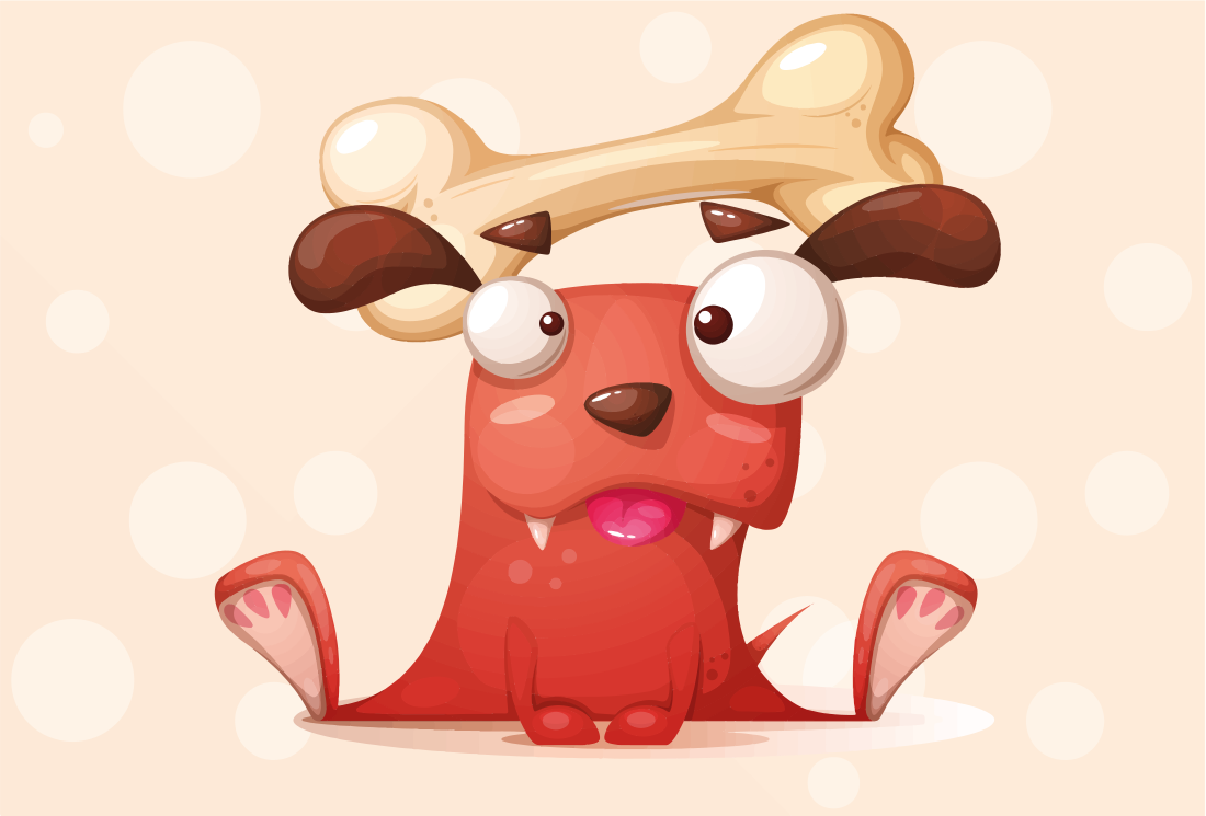 Alfombra vinilo pasillo Diseño de perro loco - TenVinilo