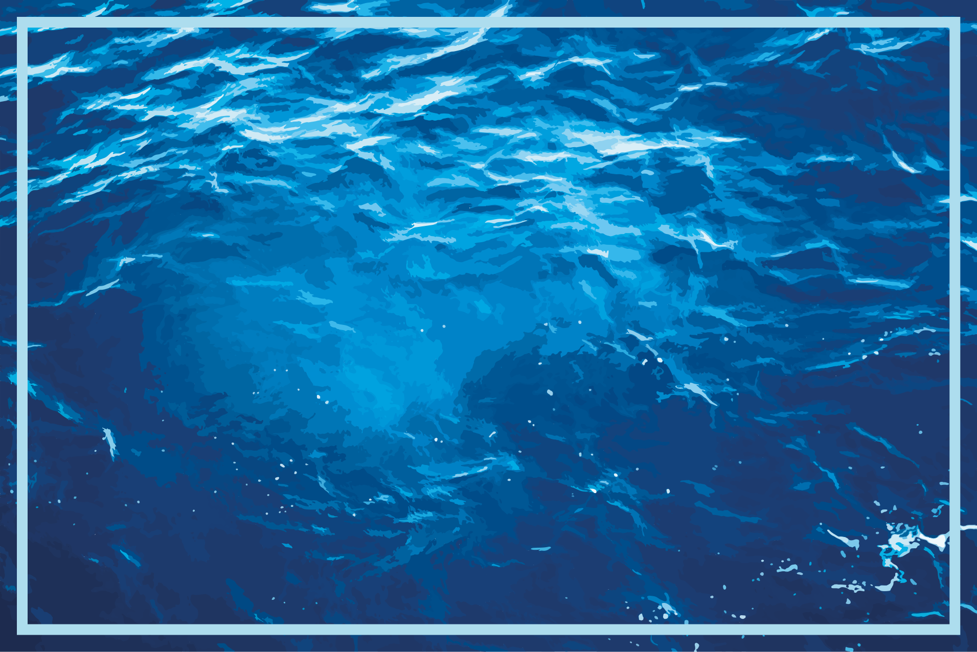 Alfombra vinílica imitación olas oceánicas realistas - TenVinilo