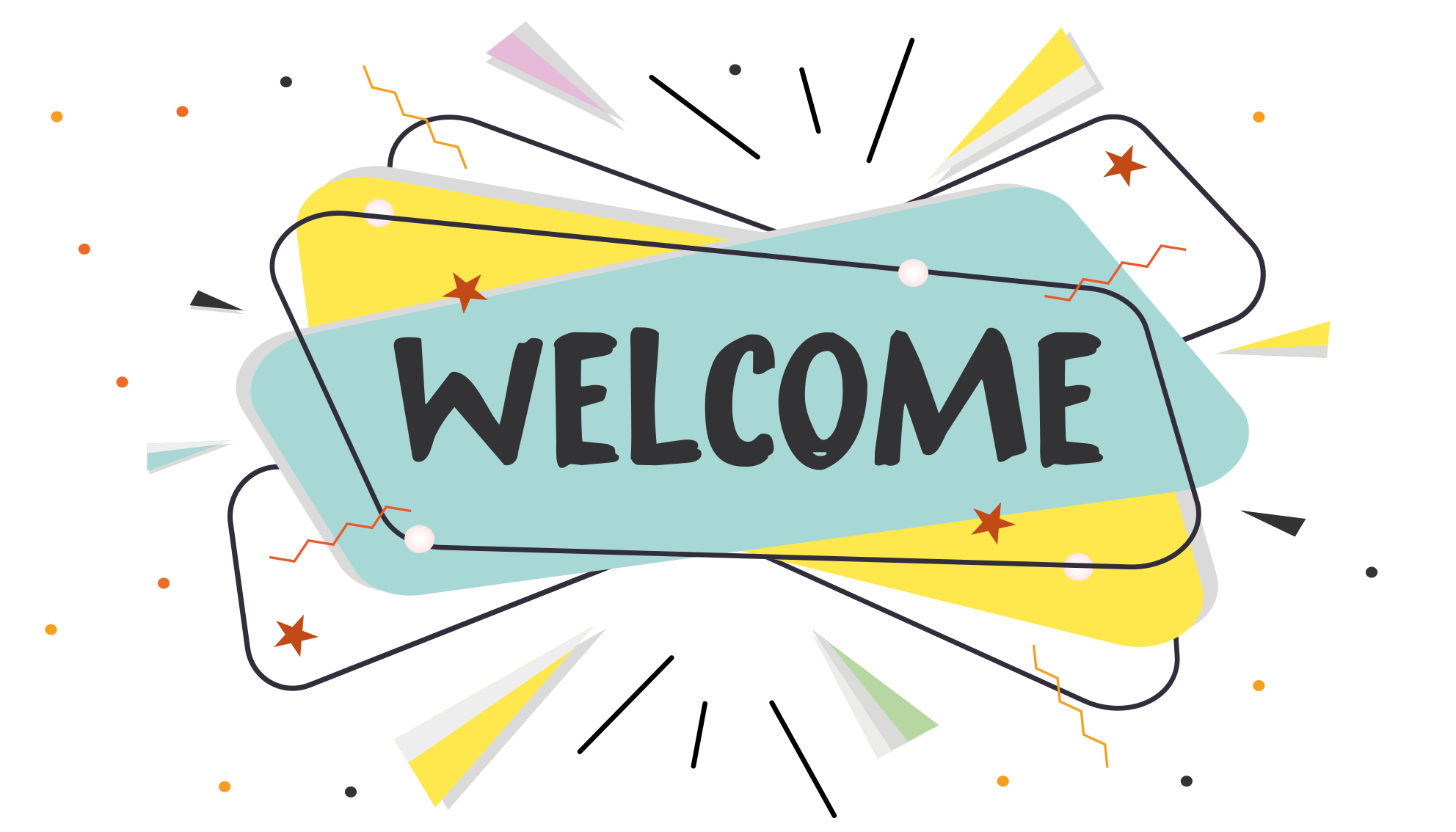 Alfombra vinílica recibidor bienvenida abstracta - TenVinilo