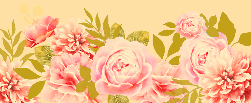 Alfombra vinílica flores elegancia floral floreciente - TenVinilo