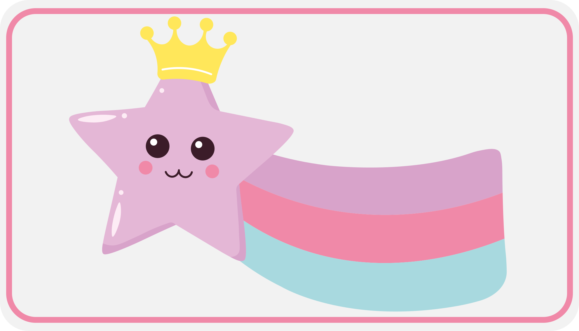 Alfombra vinílica infantil charm de corona estrellada - TenVinilo