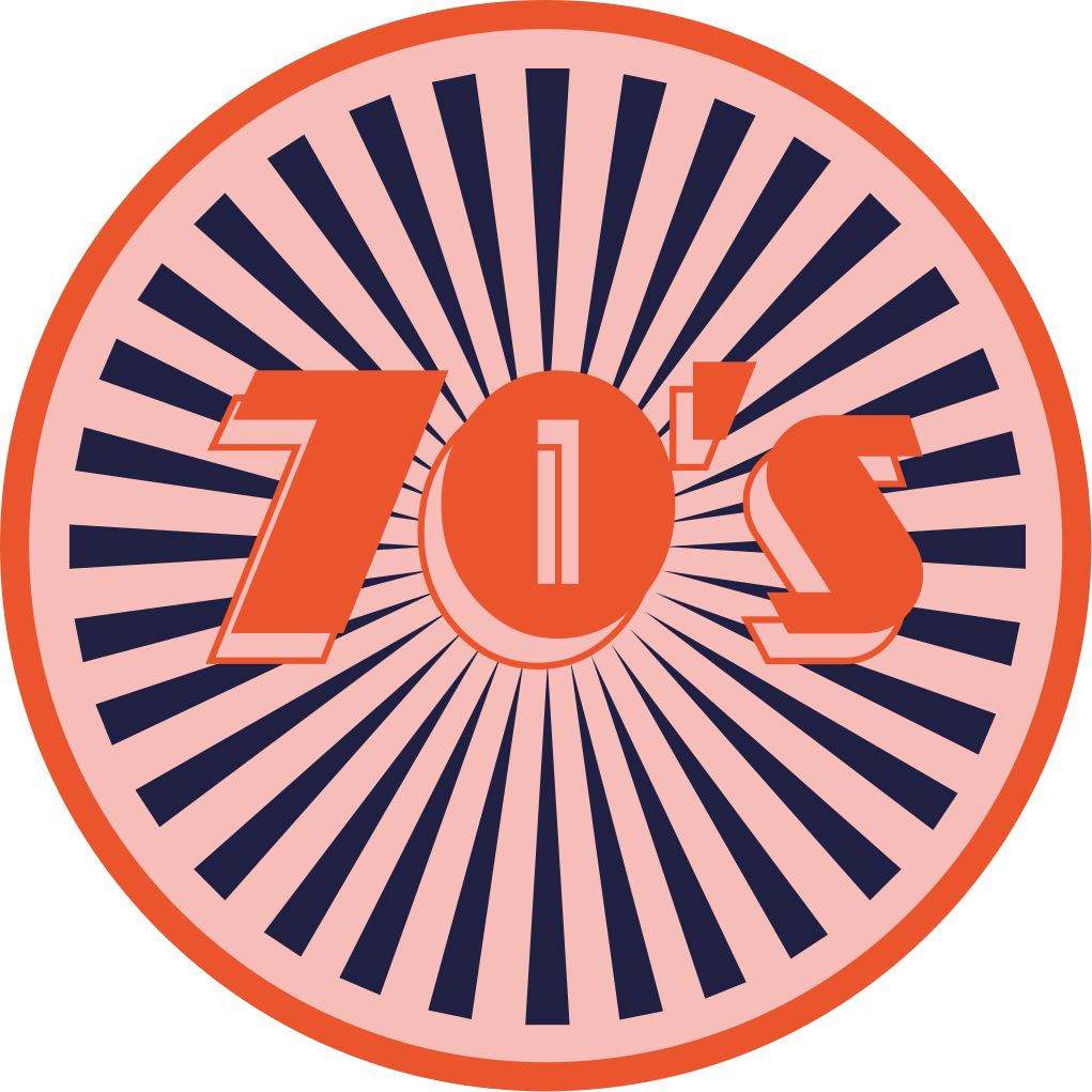 Alfombra vinílica vintage estilo retro de los años 70 - TenVinilo