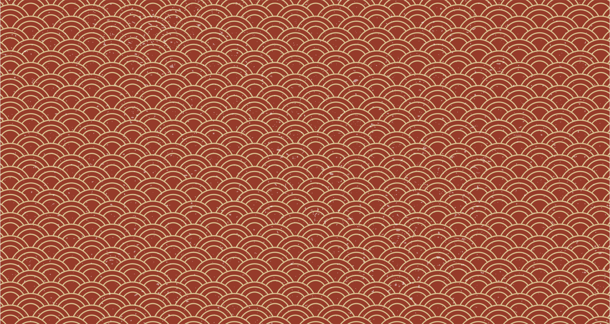 Alfombra vinílica salón Ola japonesa en estilo vintage - TenVinilo