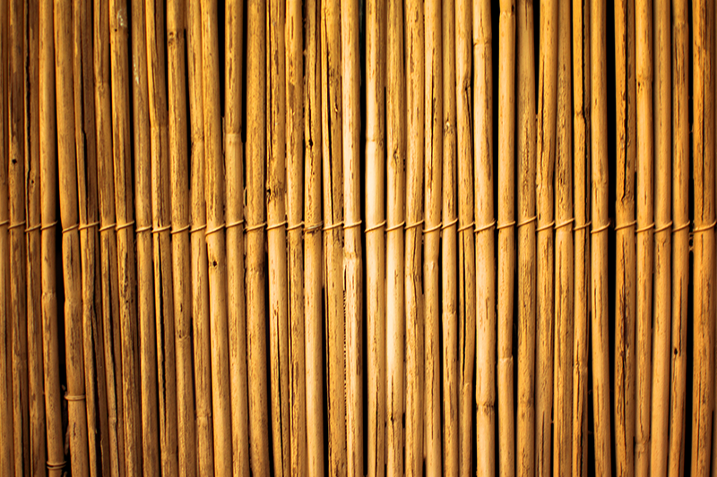 Alfombra vinílica dormitorio Textura agradable de bambú - TenVinilo