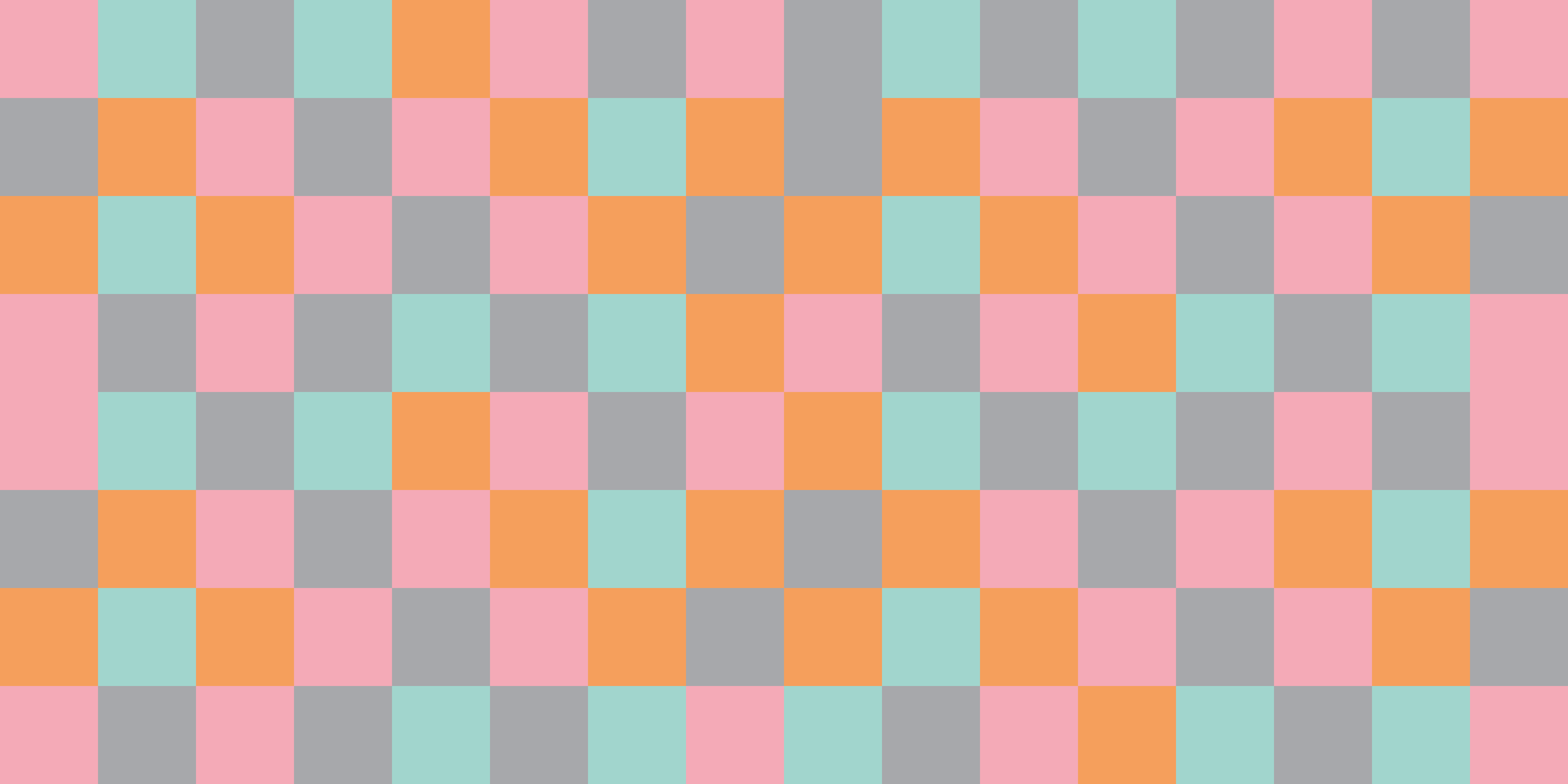 Alfombra vinílica geométrica tablero de ajedrez colorido - TenVinilo