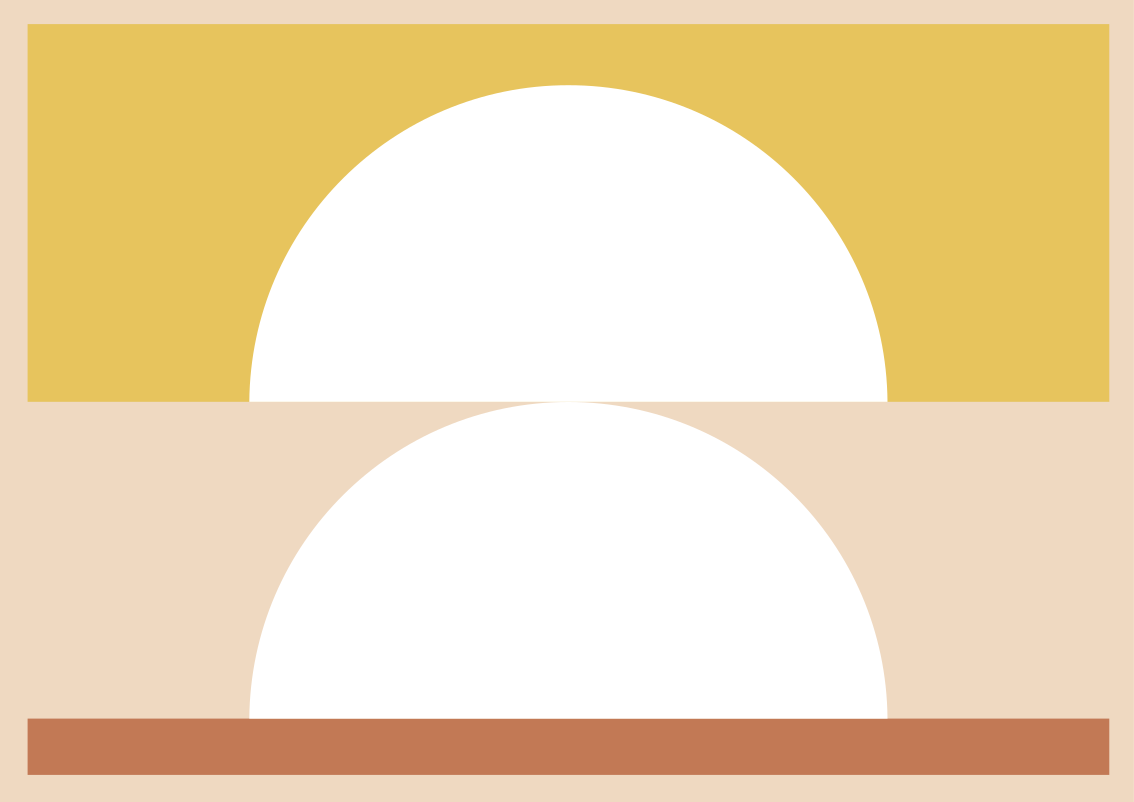 Alfombra vinílica minimalista minimalismo circular - TenVinilo