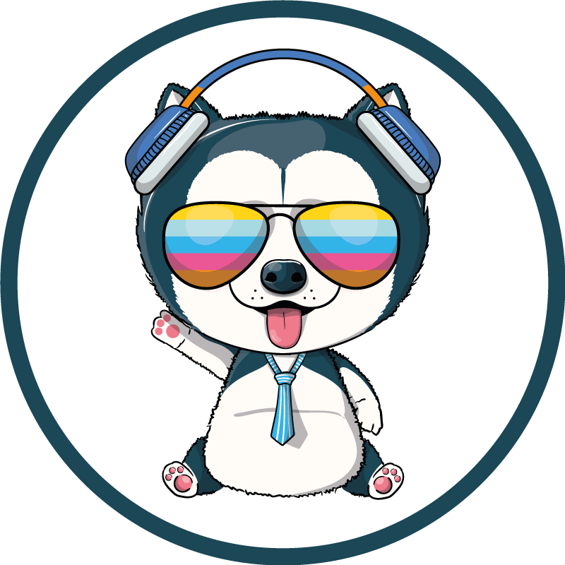 Alfombra vinílica infantil personaje perrito genial - TenVinilo