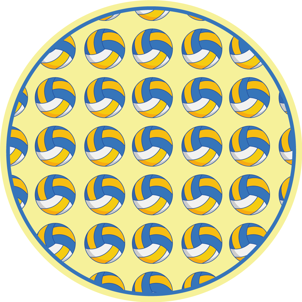 Alfombra vinílica juegos motivo de voleibol - TenVinilo