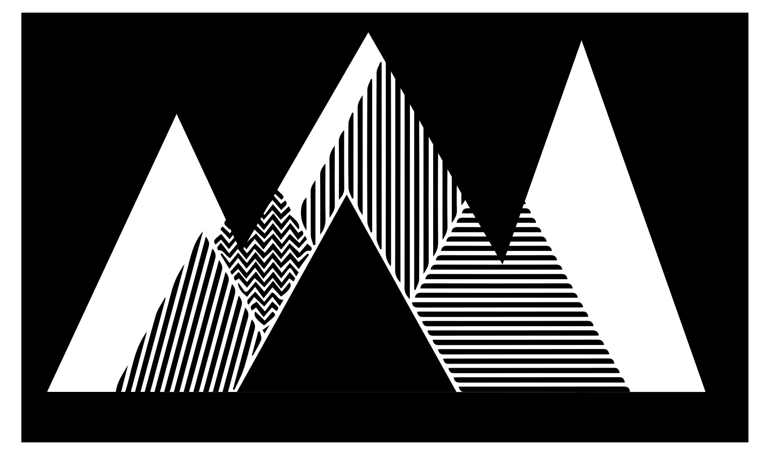 Alfombra vinílica geométrica elegante patrón en zigzag - TenVinilo