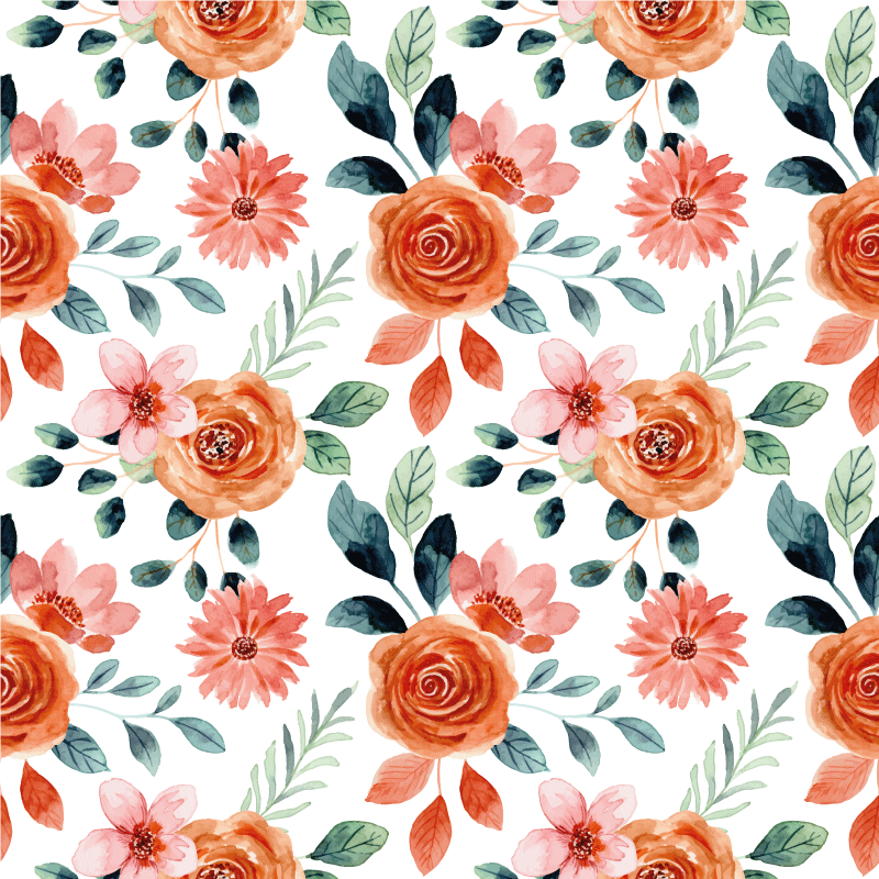 Alfombra vinílica flores delicia floreciente - TenVinilo