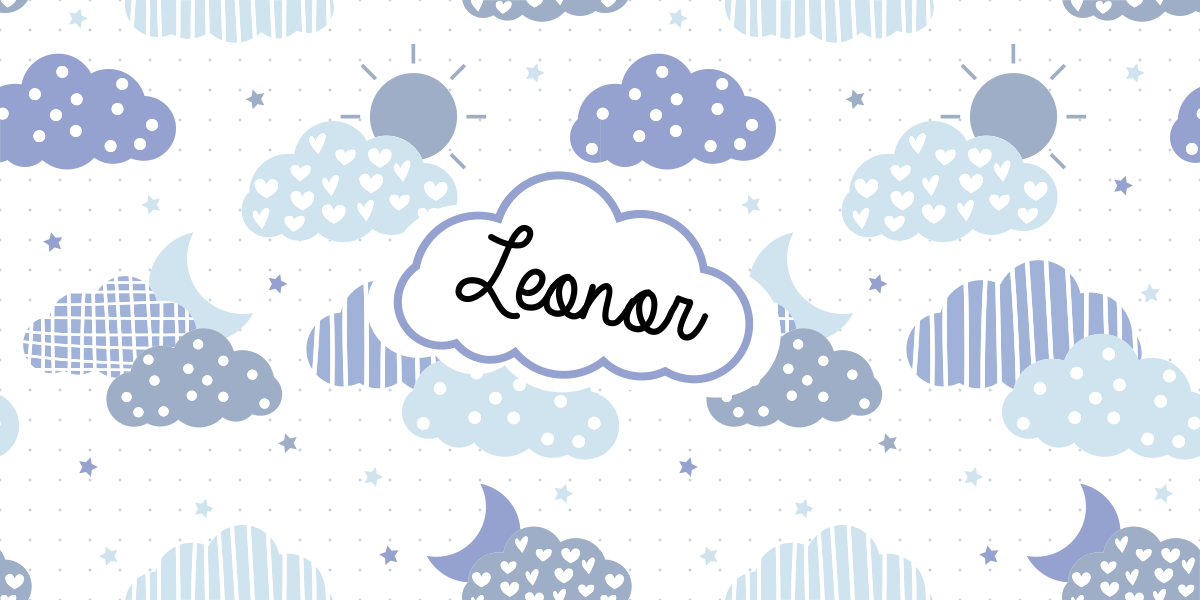 Alfombra vinílica personalizable patrón de nubes - TenVinilo