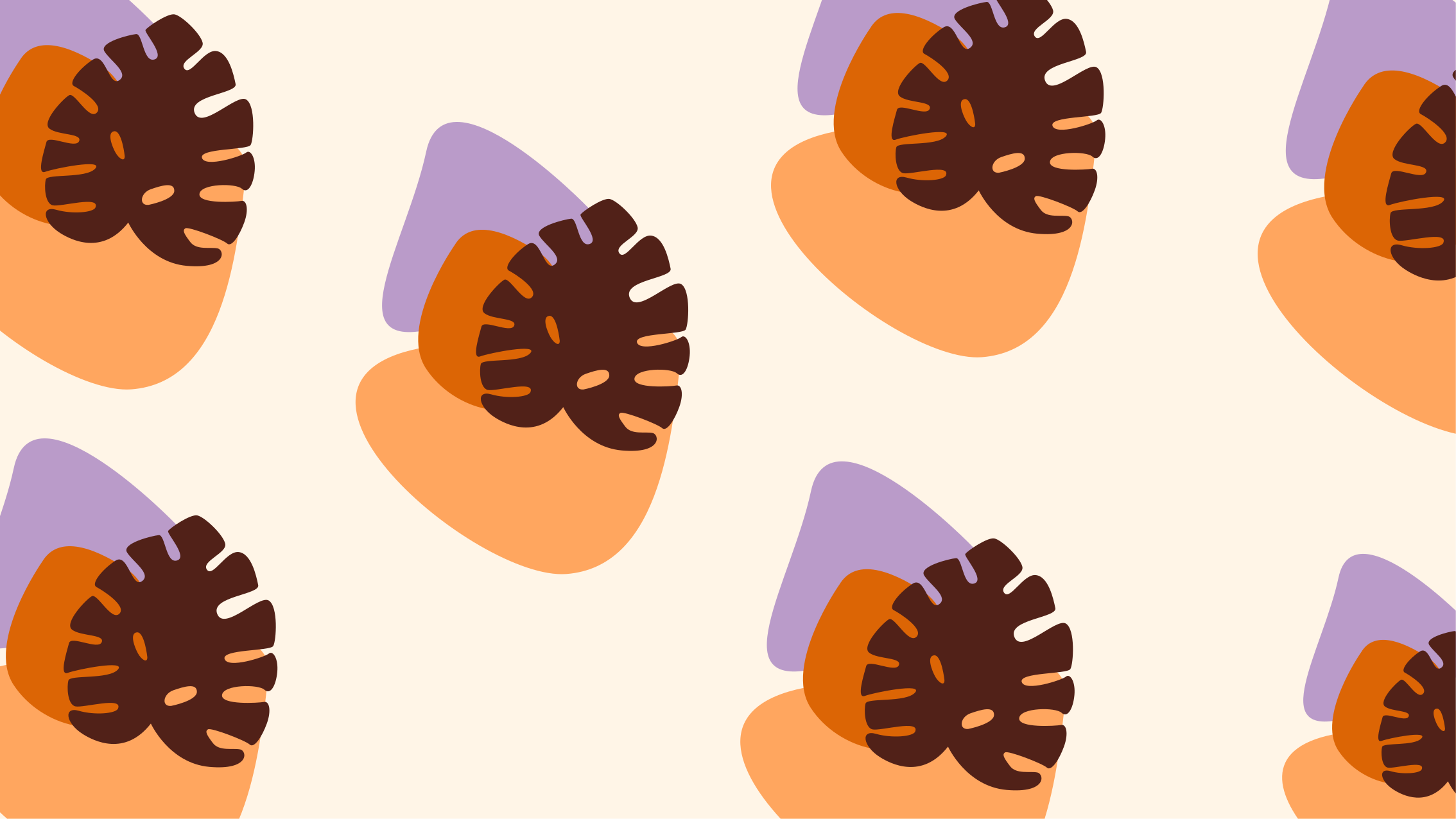 Alfombra vinílica salón Tonos pastel con diseño de plantas - TenVinilo