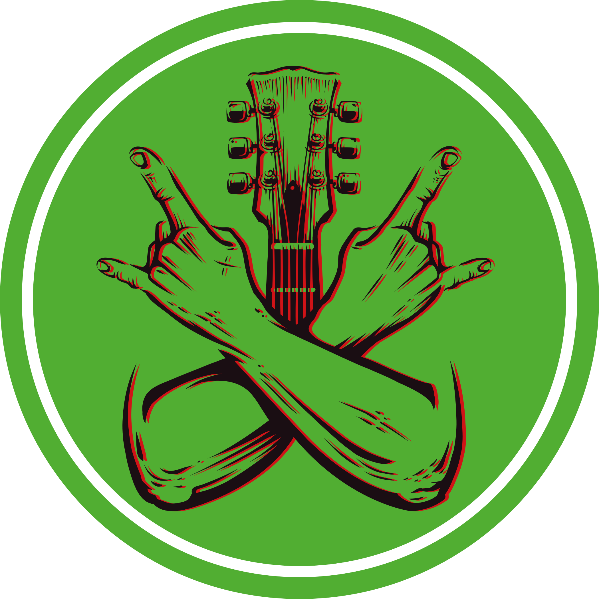 Alfombra vinílica redonda obra de arte con gesto de balanceo - TenVinilo